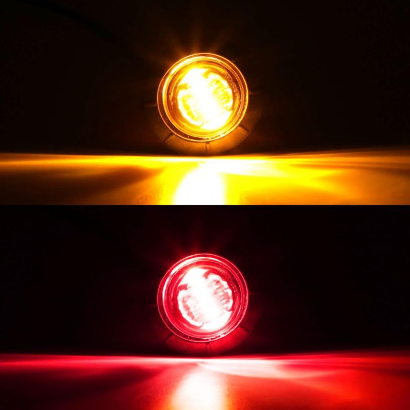 Luces laterales de posición MADCATZ 3/4" 50 ámbar + 50 rojas 12V