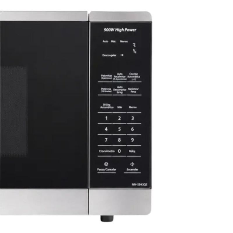 Set Microondas Panasonic NN-SB43QSRPH 0.9p3 + 3 Tuppers Vidrio Borosilicato