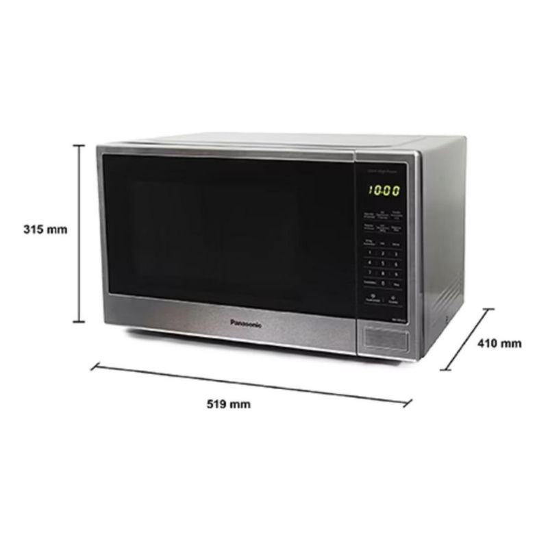 Set Microondas Panasonic NN-SB646SRUH 1.3p3 + 3 Tuppers Vidrio Borosilicato