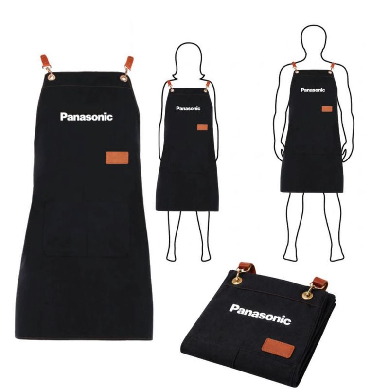 Combo Microondas Panasonic NN-ST34 25 Litros (0.9ft³ / 900W) Color Negro plato giratorio + Mandil de Cocina
