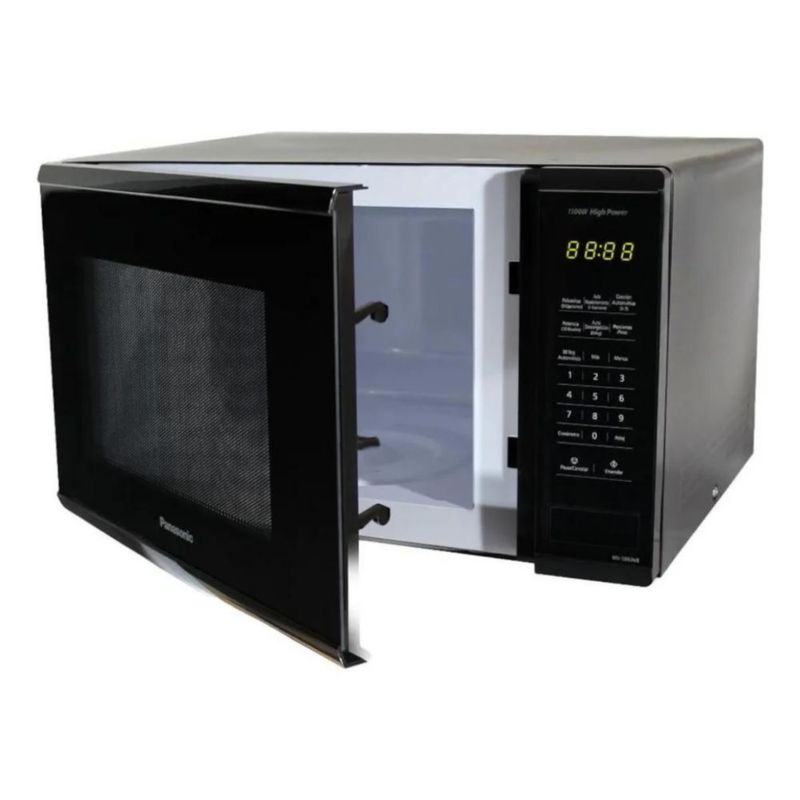 Combo Microondas Panasonic NN-SB636 Negro 36 Litros (1.3ft³ / 1100W) plato giratorio + Mandil de Cocina