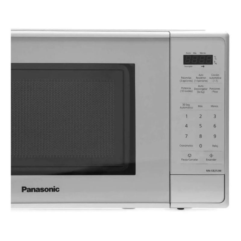 Combo Microondas Panasonic NN-SB25 20 Litros (0.7ft³ / 700W) Color Blanco plato giratorio + Mandil de Cocina