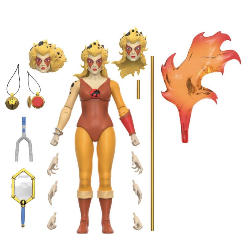 Figura de acción Super7 Cheetara 18 cm con accesorios