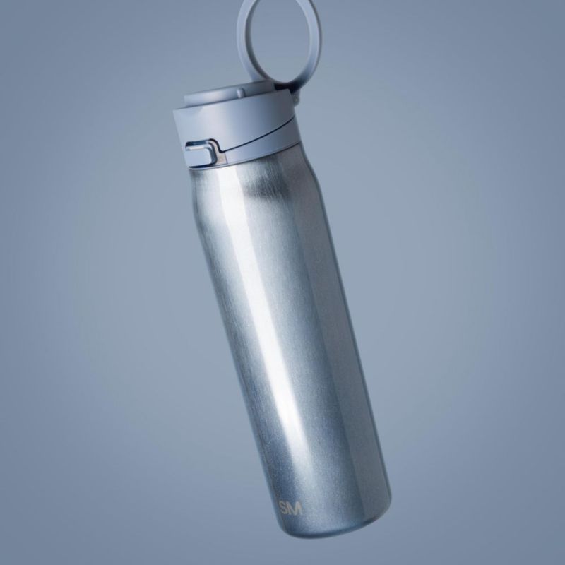 Botella de agua Simple Modern 710 ml Cateye con pajilla