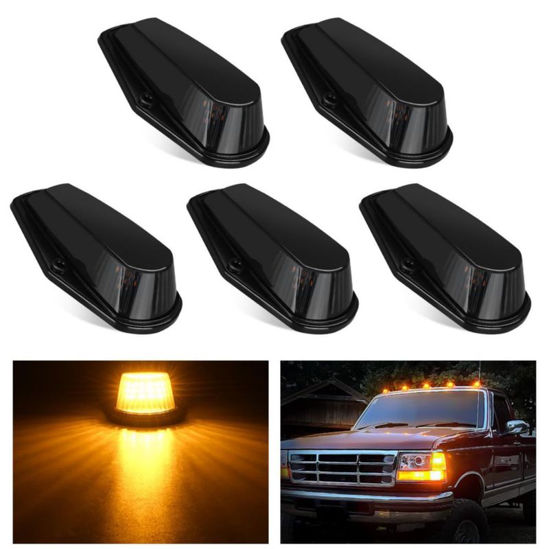 Luz de marcador de cabina Nilight 16 LED con lente ahumada - paquete de 5
