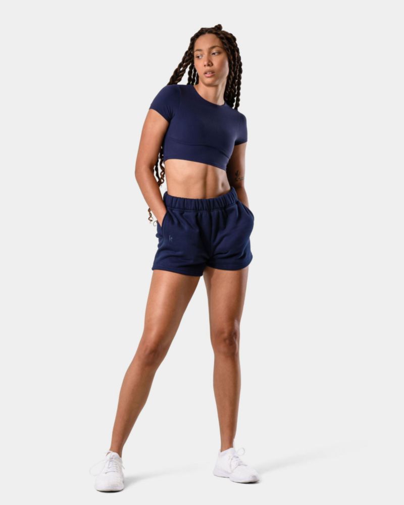 Pantalones cortos Kamo Fitness CozyTec Cotton S Iris Oscuro