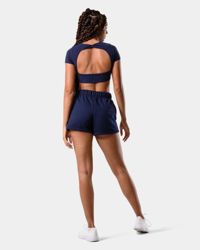 Pantalones cortos Kamo Fitness CozyTec Cotton S Iris Oscuro