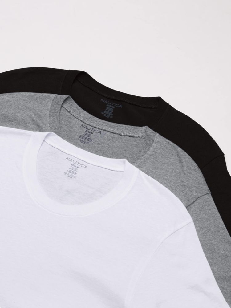 Camisetas Nautica 3‑pack de algodón cuello redondo