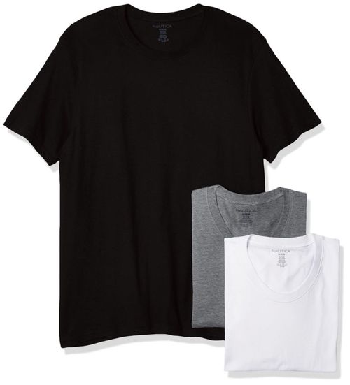 Camisetas Nautica 3‑pack de algodón cuello redondo