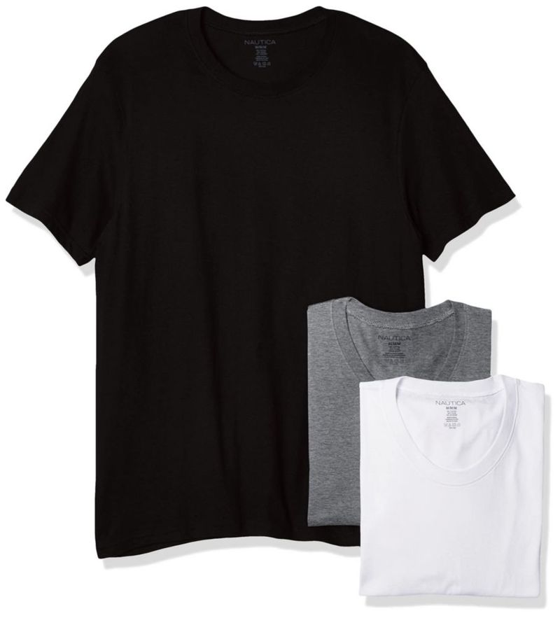 Camisetas Nautica 3‑pack de algodón cuello redondo