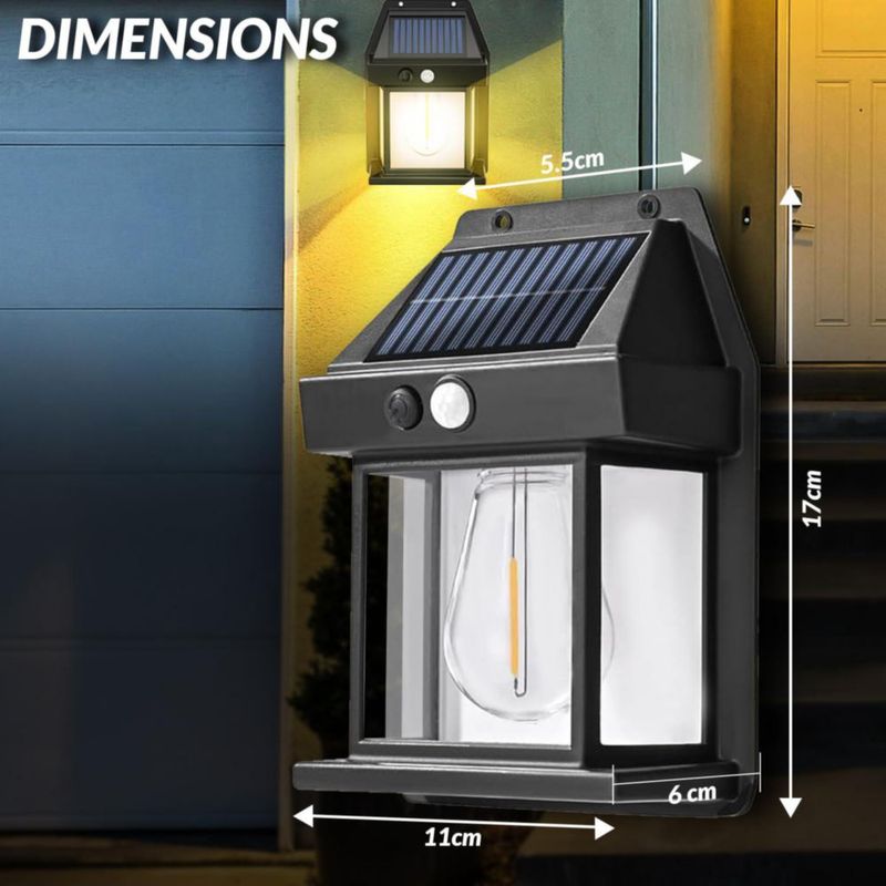 Paquete de 2 luces solares PeakPlus con sensor de movimiento para exteriores