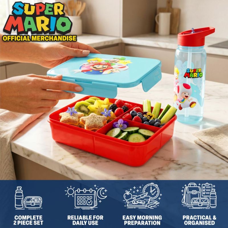 Set de Lonchera Get Trend Super Mario 640 ml Libre de BPA