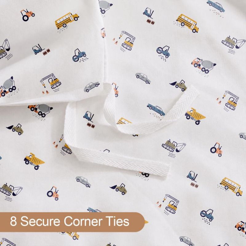 Funda nórdica Ivellow Full 203 cm con estampado de excavadora