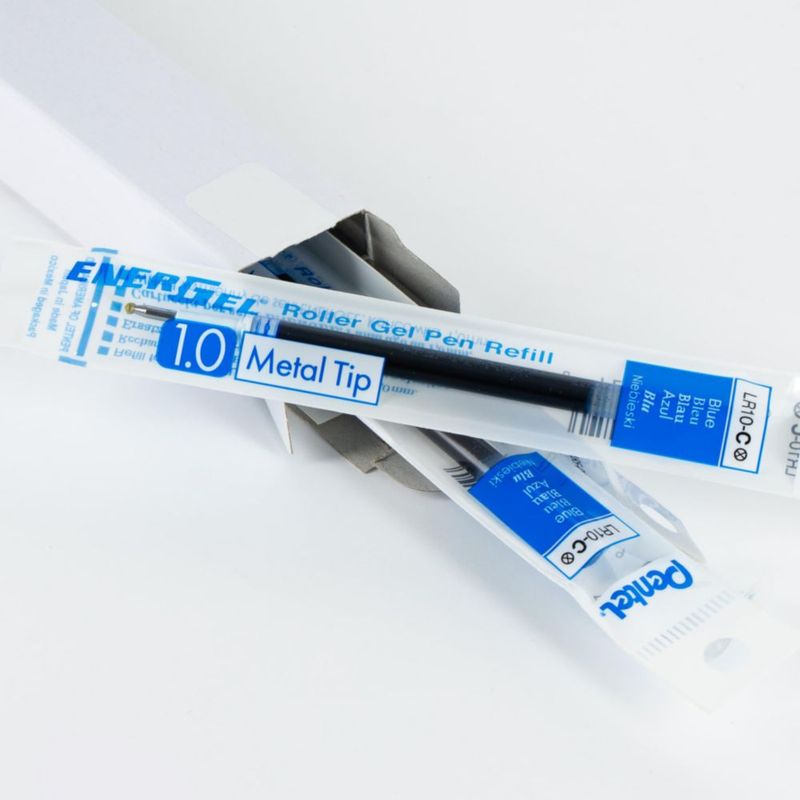 Recargas de bolígrafo Pentel EnerGel 10 mm azul (paquete de 6)