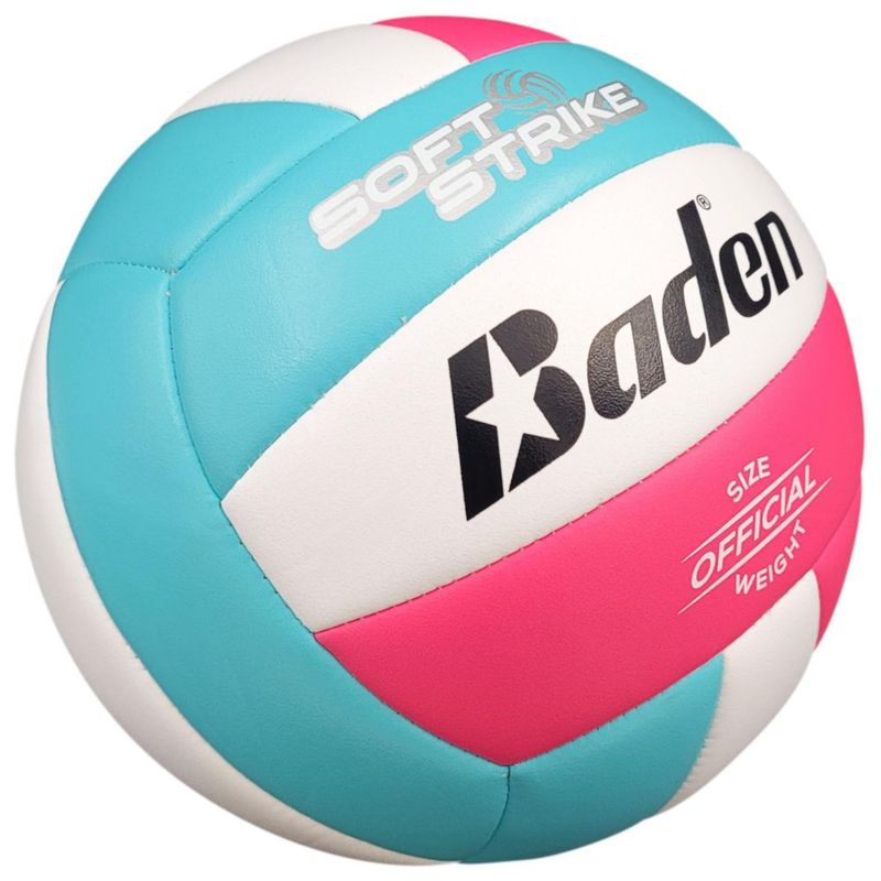 Voleibol Baden Soft Strike Tamaño Oficial Azul/Rosa