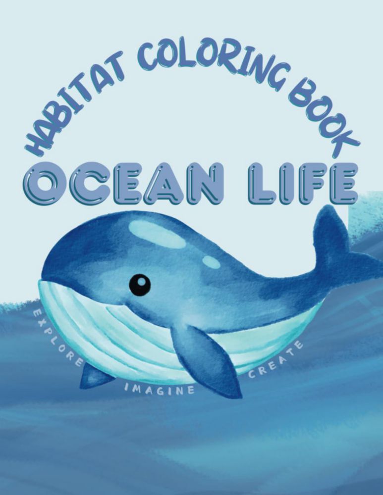 Libro para colorear Majosta Vida Oceánica – Hábitat Marino para Niños