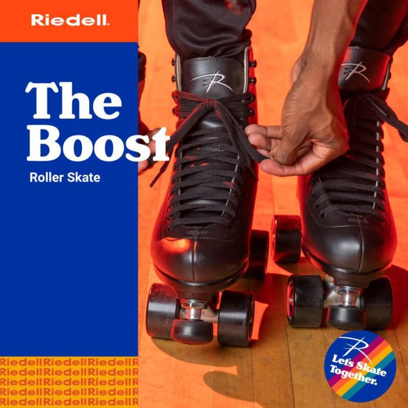 Patines de Cuatro Ruedas Moxi Riedell Boost Negro Talla 9