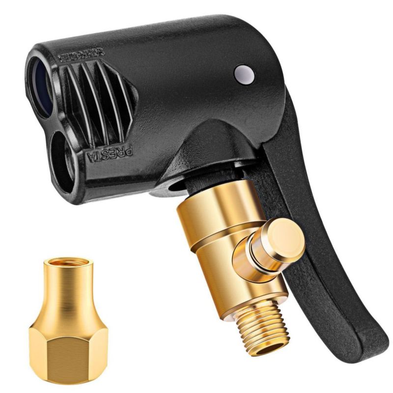 Conector de Aire LUMITECO Presta/Schrader 1/4" F-NPT con Bloqueo