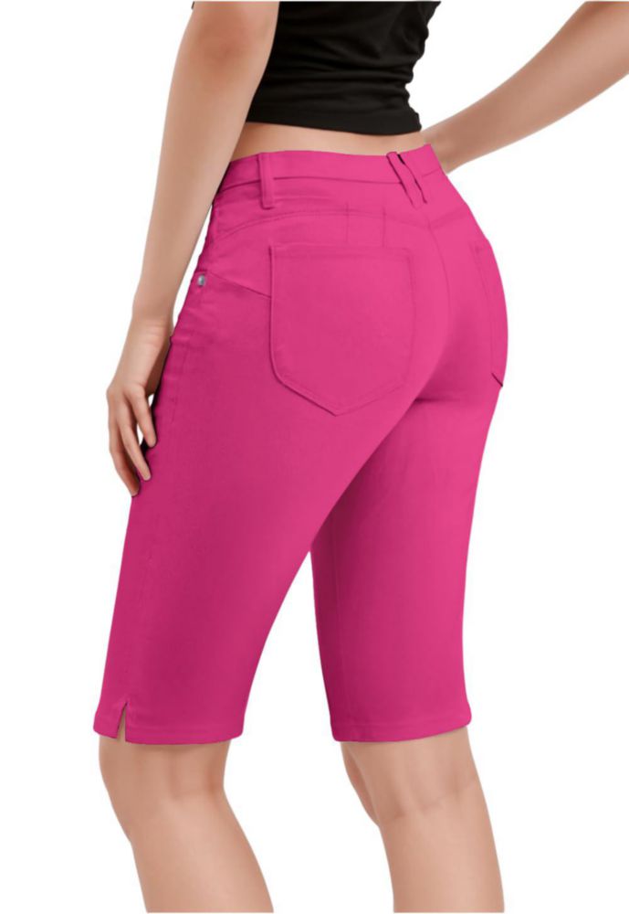 Bermudas femeninas Hybrid & Company fucsia talla 22