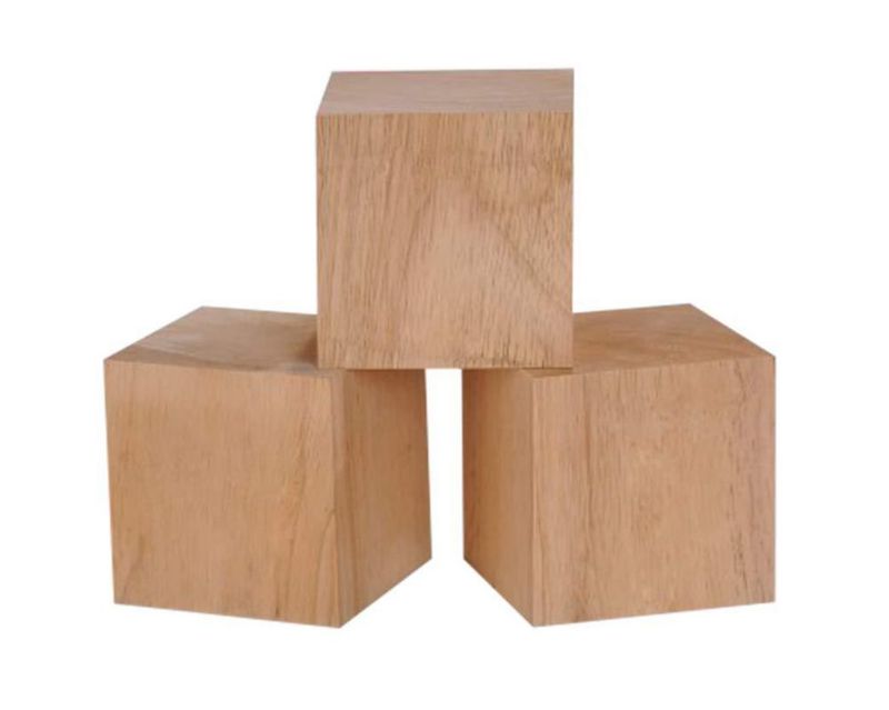 Bloques de Madera Sostenible 10 cm – Pack de 3