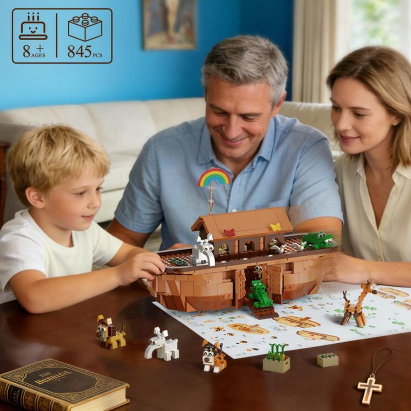 Set de Bloques de Construcción BUILDIFY Arca de Noé - 845 Piezas