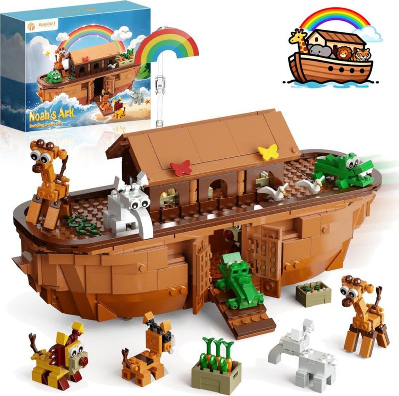 Set de Bloques de Construcción BUILDIFY Arca de Noé - 845 Piezas
