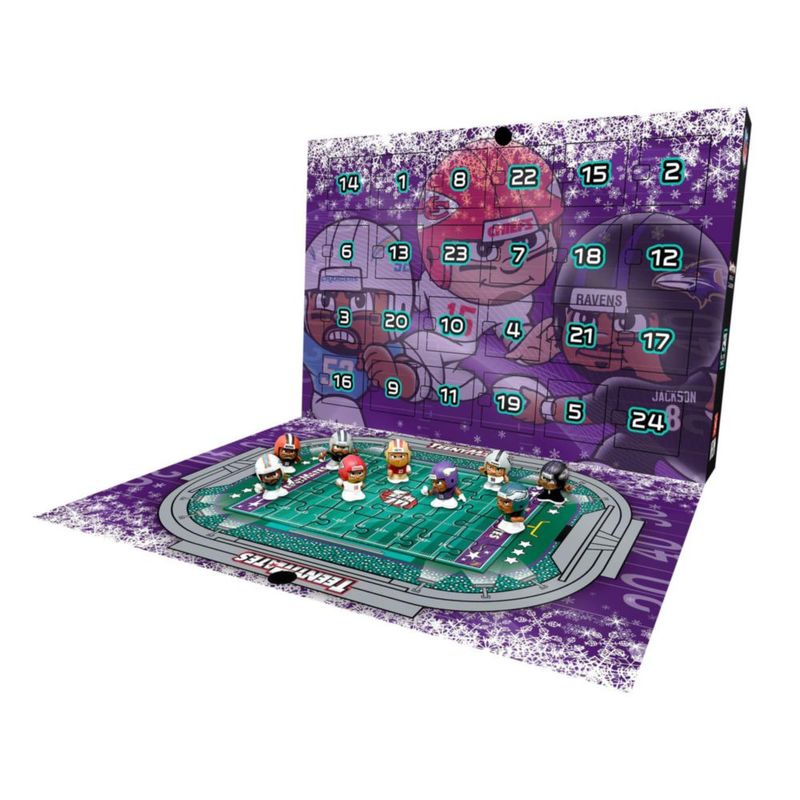 Calendario de Adviento Teenymates 24 Figuras Colores de Equipos NFL