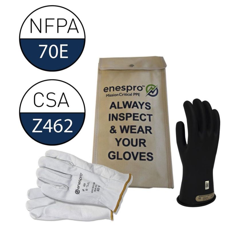 Kit de Guantes Eléctricos Enespro 500 V/750 V Talla 9