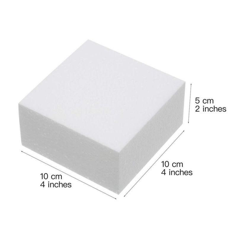 Bloques de espuma Crafare 10x10x5 cm paquete de 24 unidades
