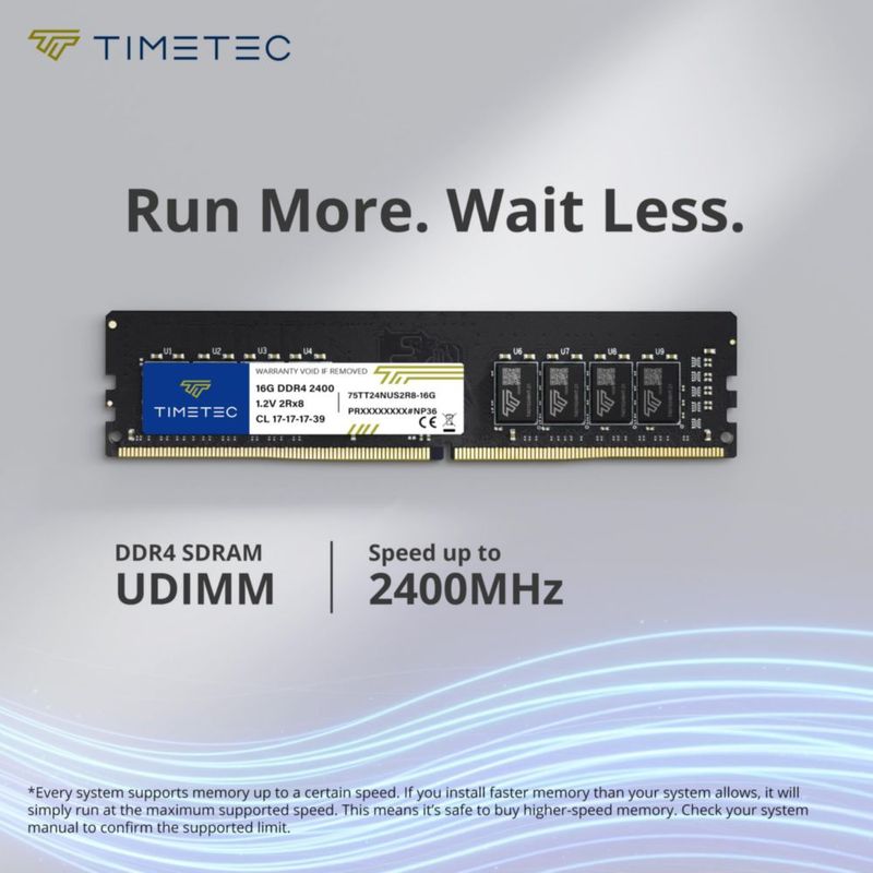 RAM Timetec 32 GB kit DDR4 2400 MHz 288 pines CL17