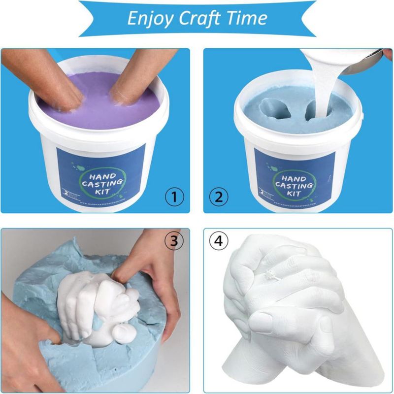 Kit de Moldeo de Manos Godora para 2 Adultos – Recuerdo DIY