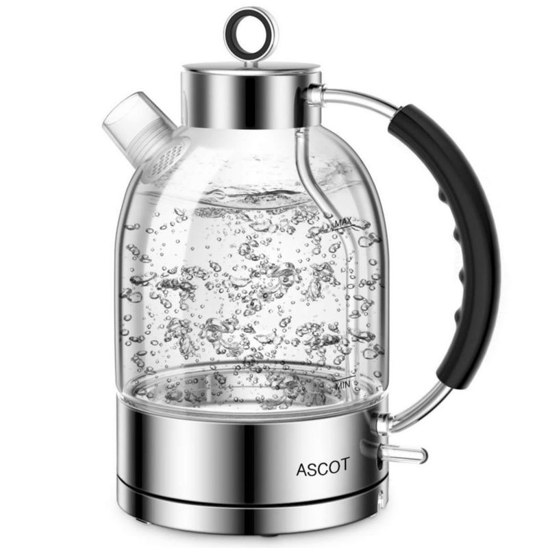 Hervidor Eléctrico ASCOT 15 L 1500 W Vidrio Plateado
