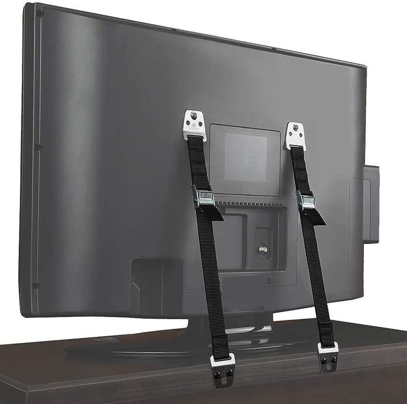 Correas anti‑vuelco de metal BOOTWO – Pack de 2