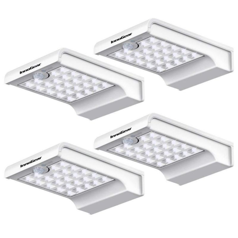 Luz solar InnoGear de 24 LED con sensor de movimiento – Pack de 4