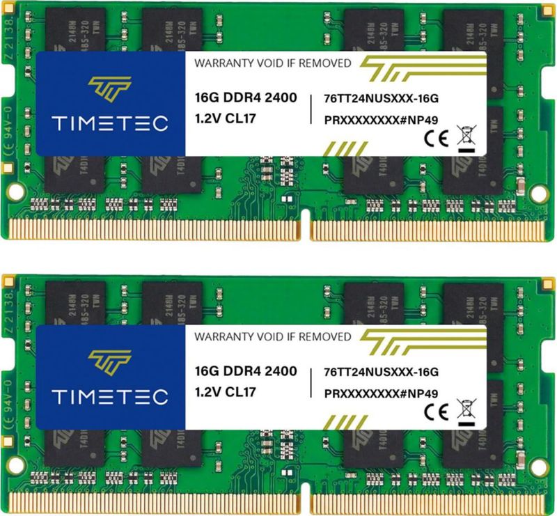 Memoria RAM para portátil Timetec 32 GB DDR4 2400 MHz SODIMM