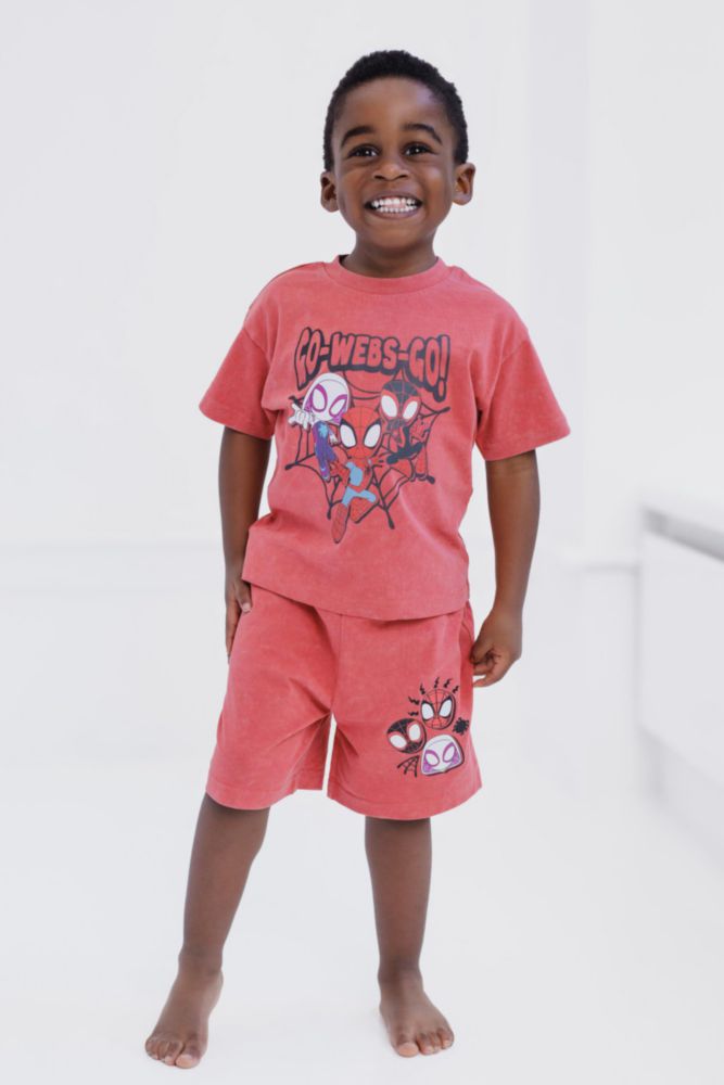Conjunto Marvel 5T rojo Spidey y sus Amigos para niños pequeños