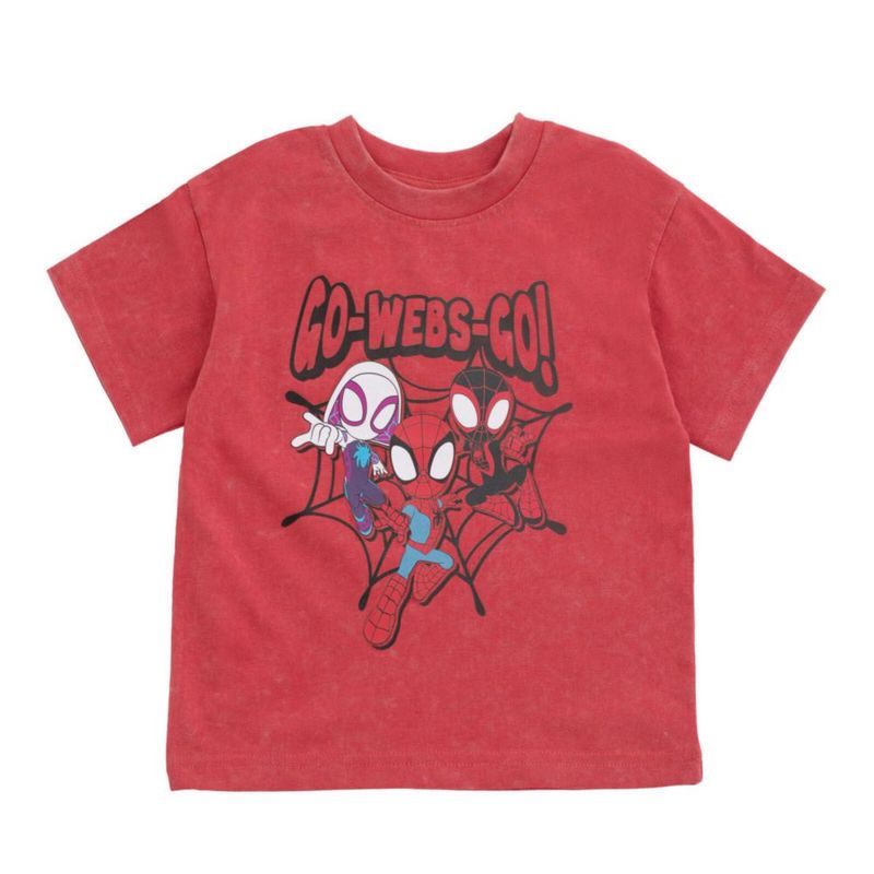 Conjunto Marvel 5T rojo Spidey y sus Amigos para niños pequeños