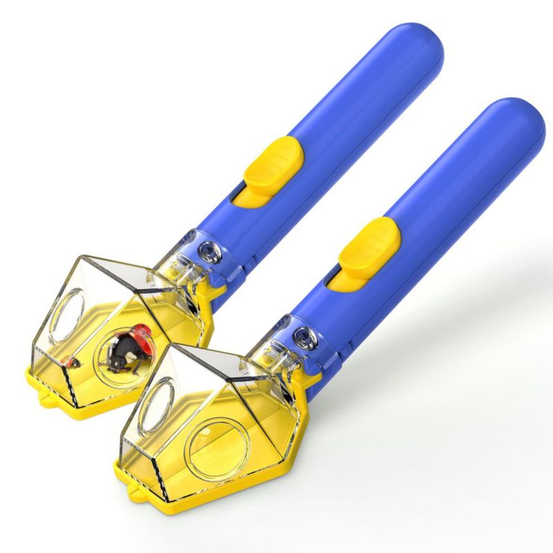 Atrapa insectos JOYMATE pack de 2 con lupa 6X azul