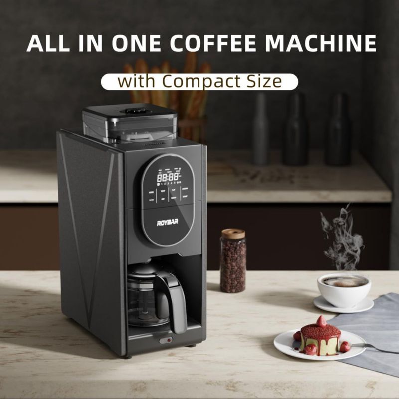 Cafetera programable con molinillo ESaure jarra de 650 ml