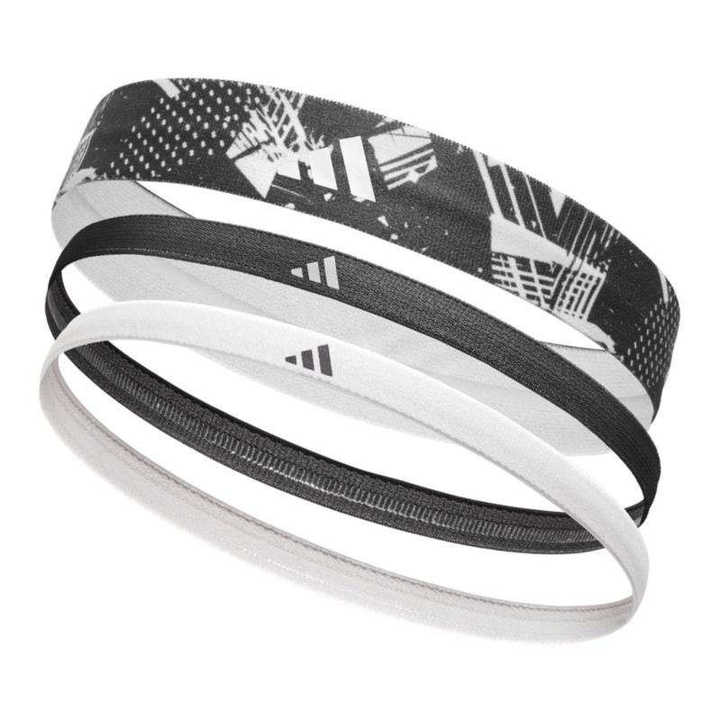 Cinta para sudor adidas negra multi 3 unidades de lycra