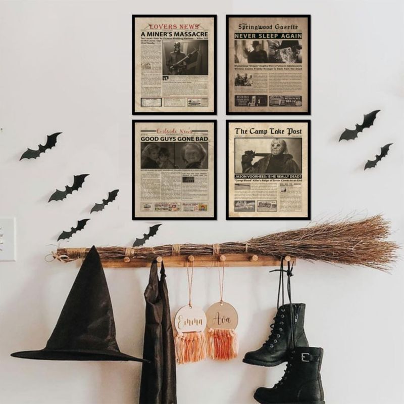 Póster Print'N'Art 20 cm Películas de Terror Vintage 8×10