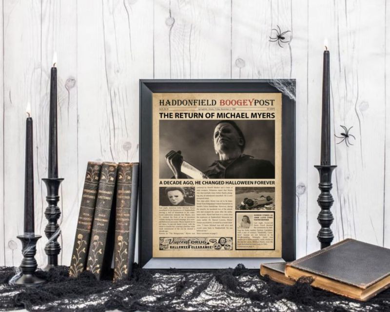 Póster Print'N'Art 20 cm Películas de Terror Vintage 8×10