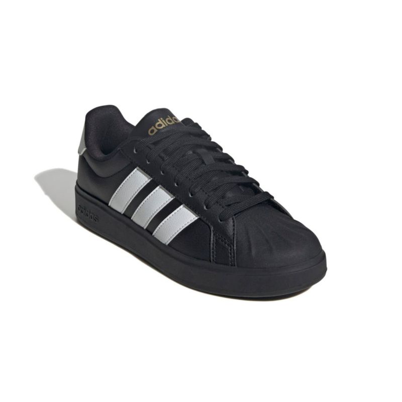 Zapatillas adidas Streetalk para mujer Negro/Blanco/Metalizado dorado Talla 6