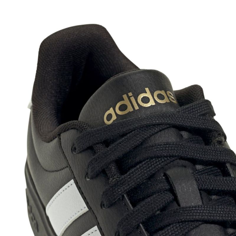 Zapatillas adidas Streetalk para mujer Negro/Blanco/Metalizado dorado Talla 6