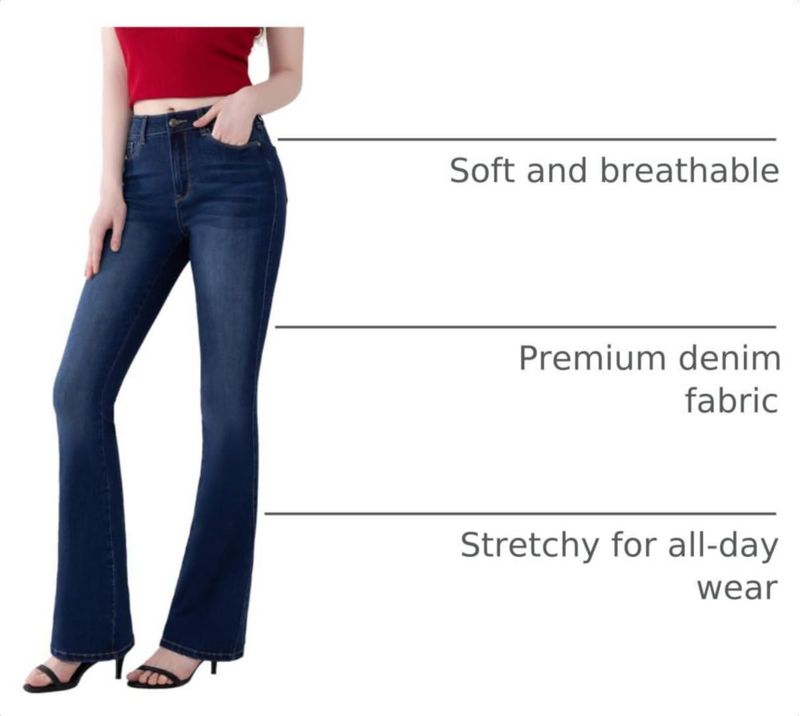 Jeans FLYING BANANA Corte Bootcut Azul Oscuro Talla 12