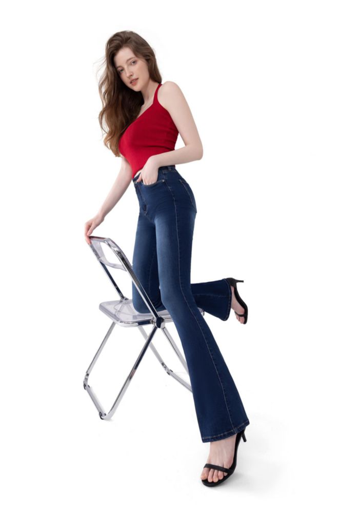 Jeans FLYING BANANA Corte Bootcut Azul Oscuro Talla 12