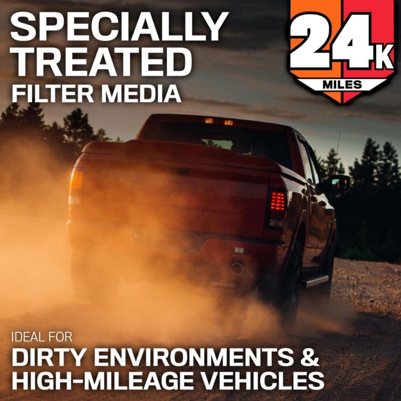 Filtro de Aire de Motor K&N KNF-0634 de Vida Extendida 38 600 km