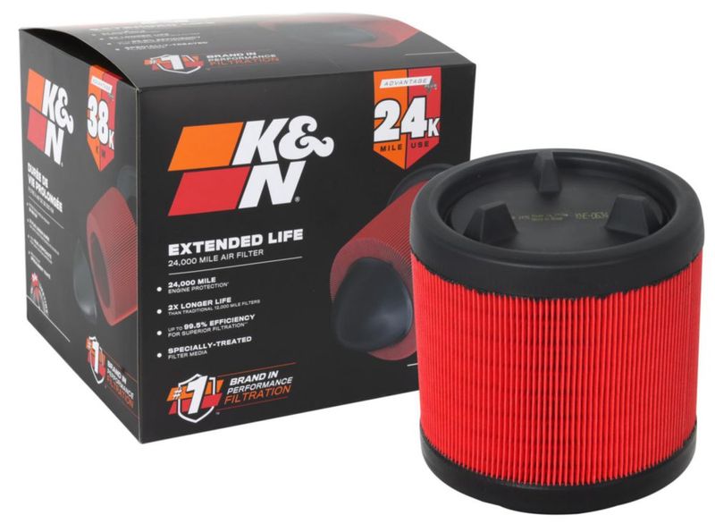 Filtro de Aire de Motor K&N KNF-0634 de Vida Extendida 38 600 km