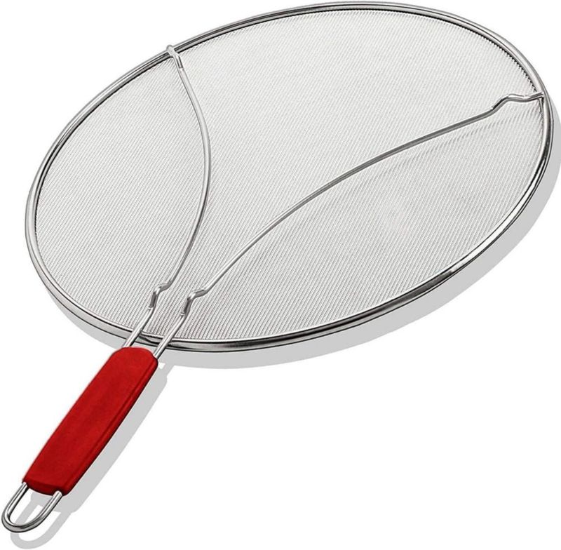 Protector contra salpicaduras ALPHA LIVING 33 cm con mango rojo