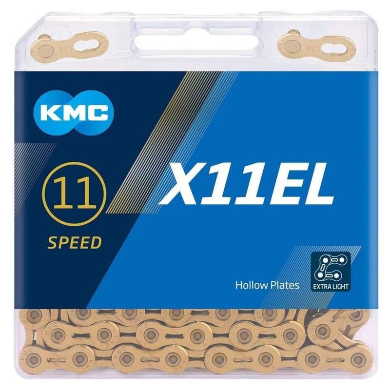 Cadena KMC X11el Ti-N Gold 11 velocidades 118 eslabones unisex